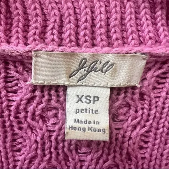 J jill ruffled front bell sleeves cardigan.  Size XS/p - Picture 6 of 7